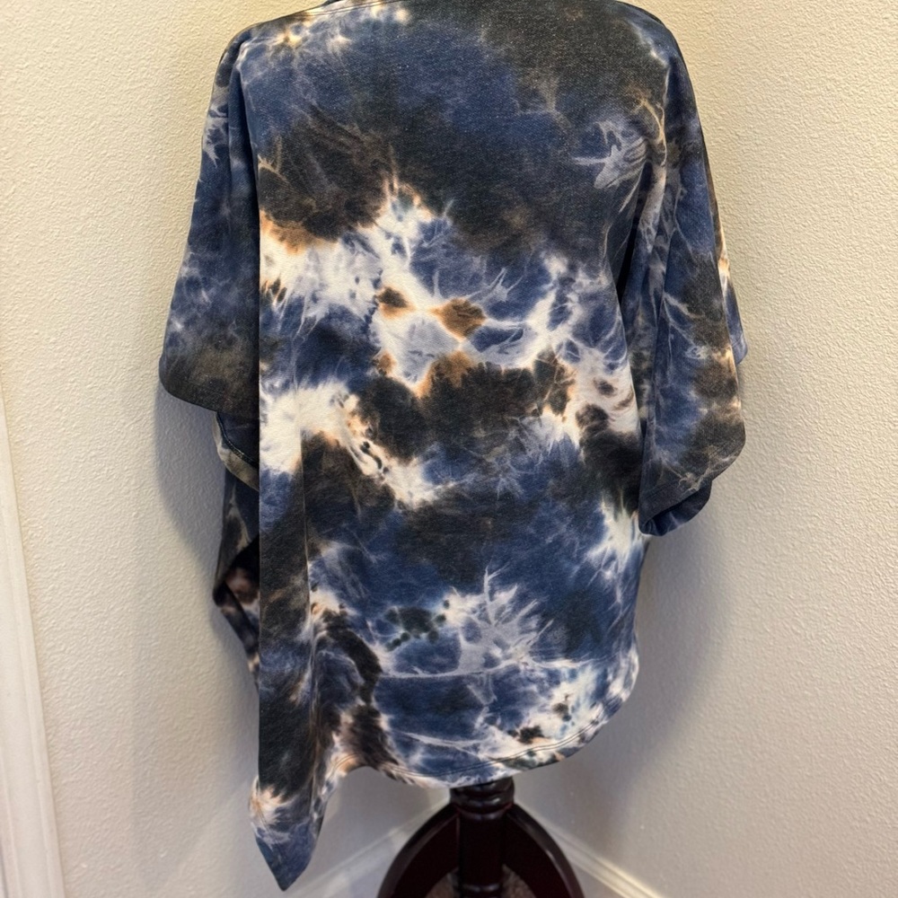 2 FOR $25Shop Finally Tie Dye Tunic Cape Sweatshirt Oversized Asymmetric S M L - Picture 6 of 7